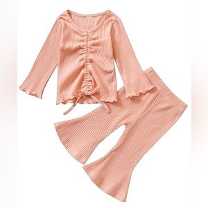 12m. Pink (not peach) pants set